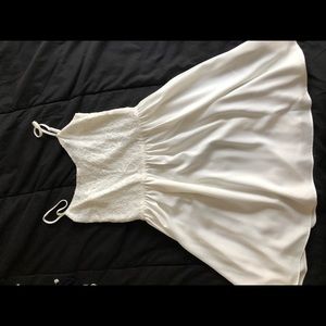 Cream Floral Lace Dress